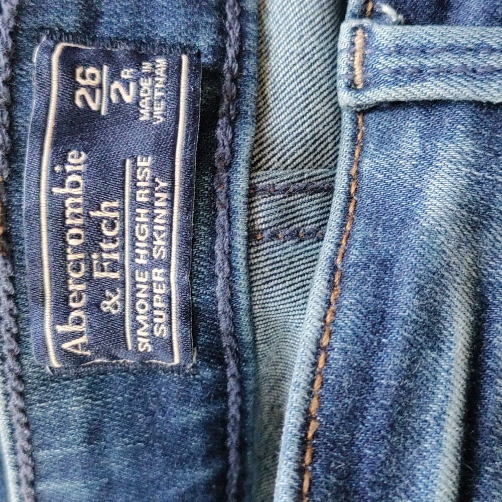 Abercrombie & Fitch Simone woman size 2 high rise super skinny jeans - Picture 4 of 5